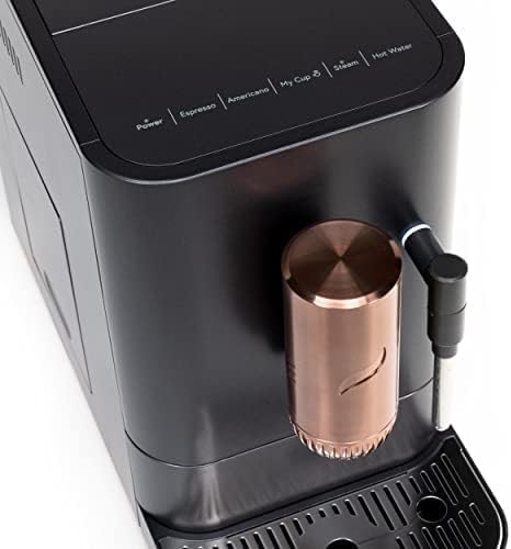 Automatic coffee grinder coffee machine, built-in milk frother, adjustable coffee bean grinder, one-button brewing function