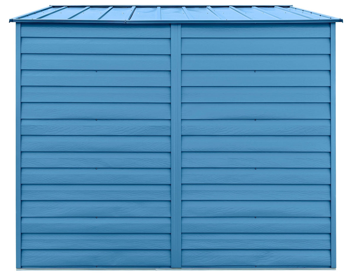 Select Galvanized Steel Storage Shed, Blue Grey, 10-ft x 8-ft