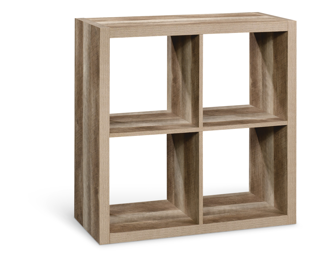 Fraser 4-Cube Storage Organizer, Bookcase/Bookshelf, Light Oak Finish