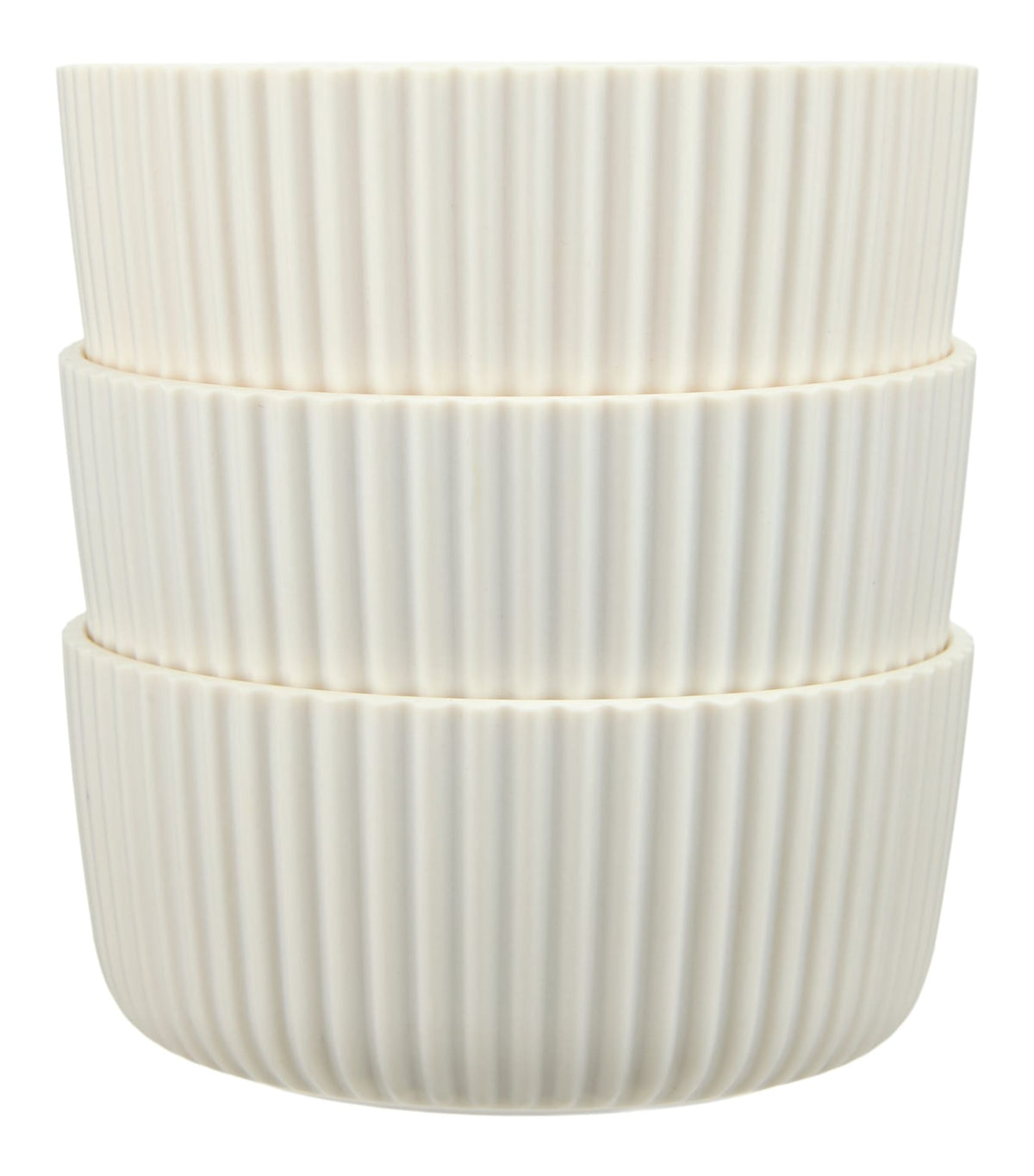 Small Ribbed Bowls for Outdoor Dining, 3-pk