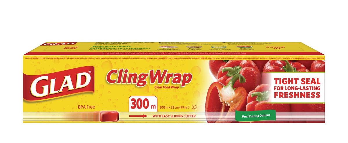 Cling Plastic Wrap, 980-ft