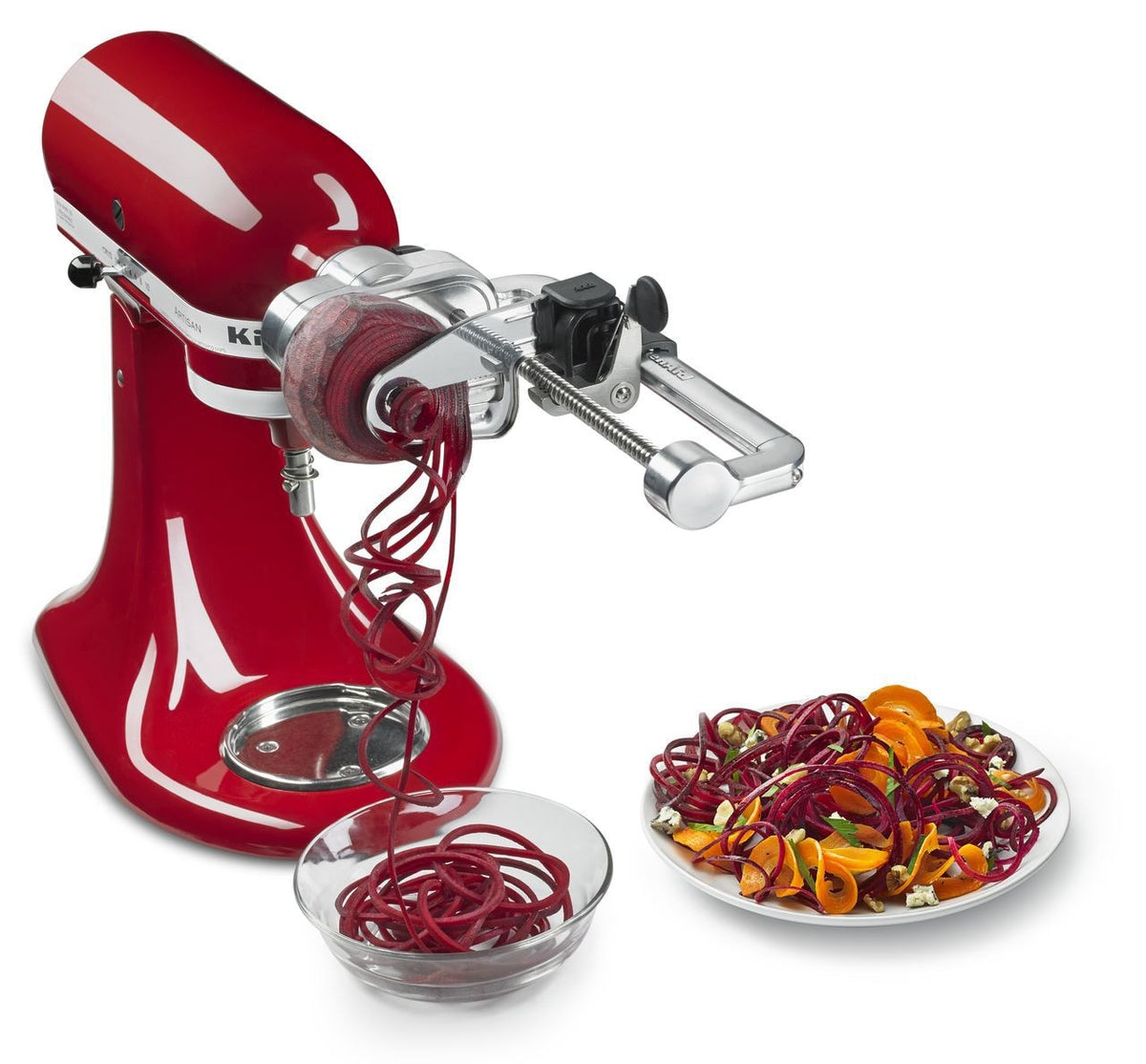 7 Blade Spiralizer Plus Stand Mixer Attachment with Peel, Core & Slice
