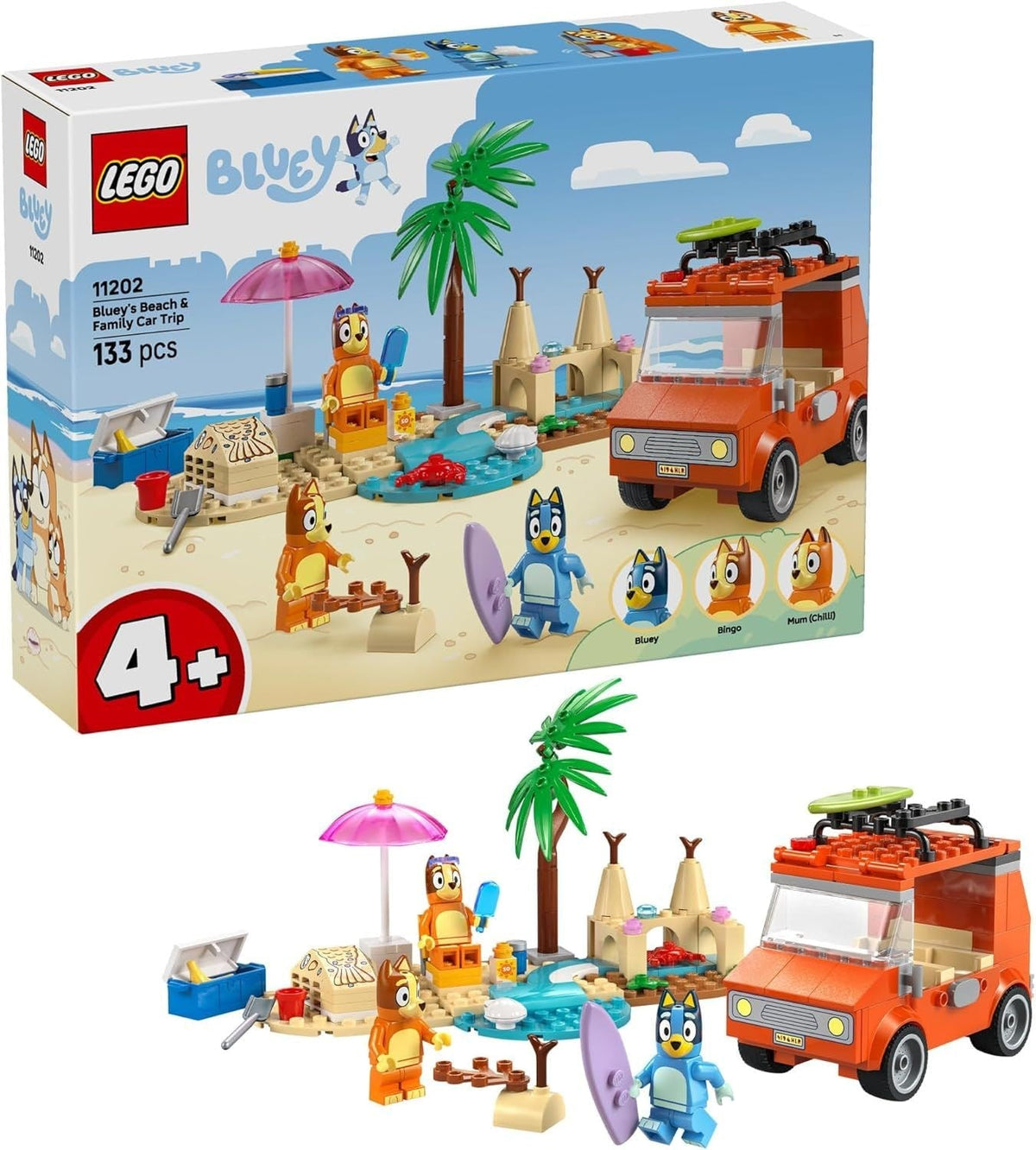 Beach & Family Car Trip - 11202, 133-pcs, Ages 4+