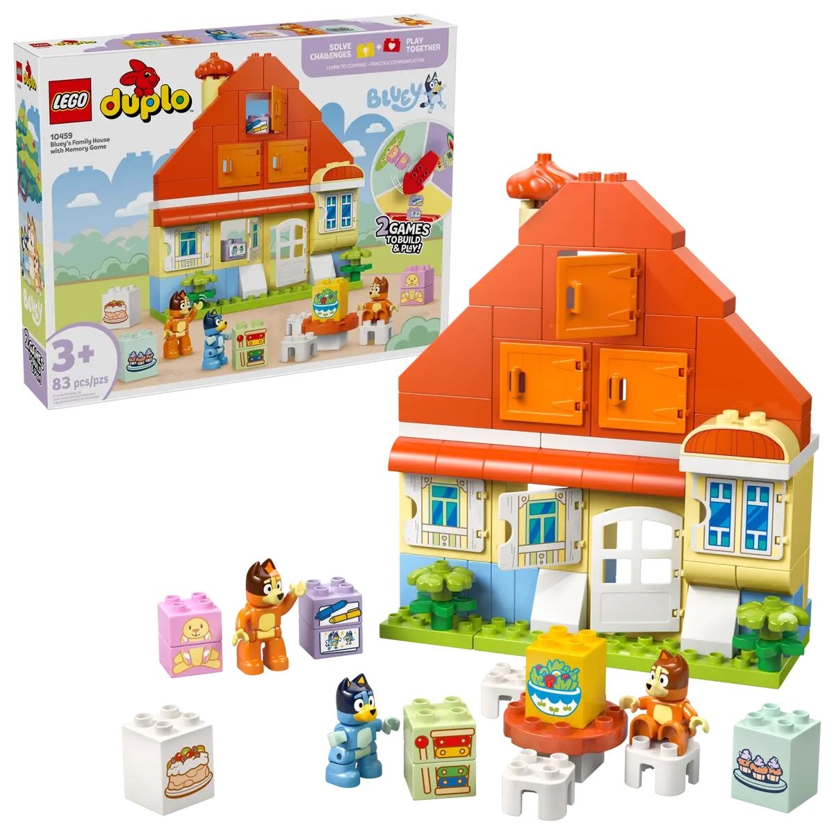Family House with Memory Game - 10459, 83-pcs, Ages 3+