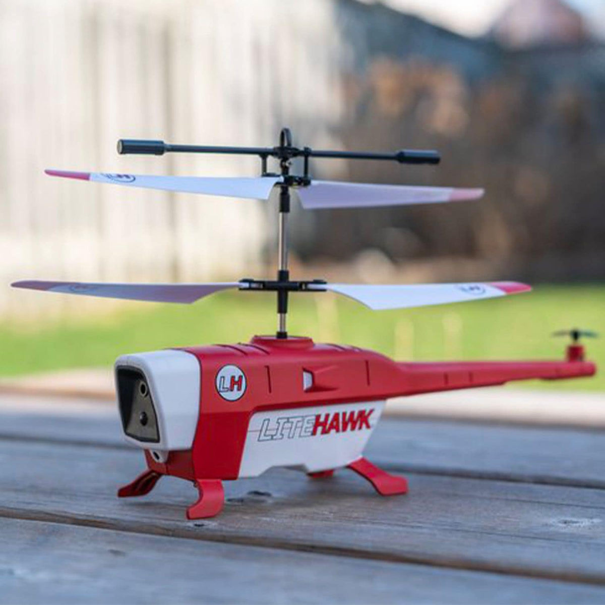 Litehawk Bravo 3-Channel Remote Controlled Front Avoidance Toy Helicopter for Ages 8+