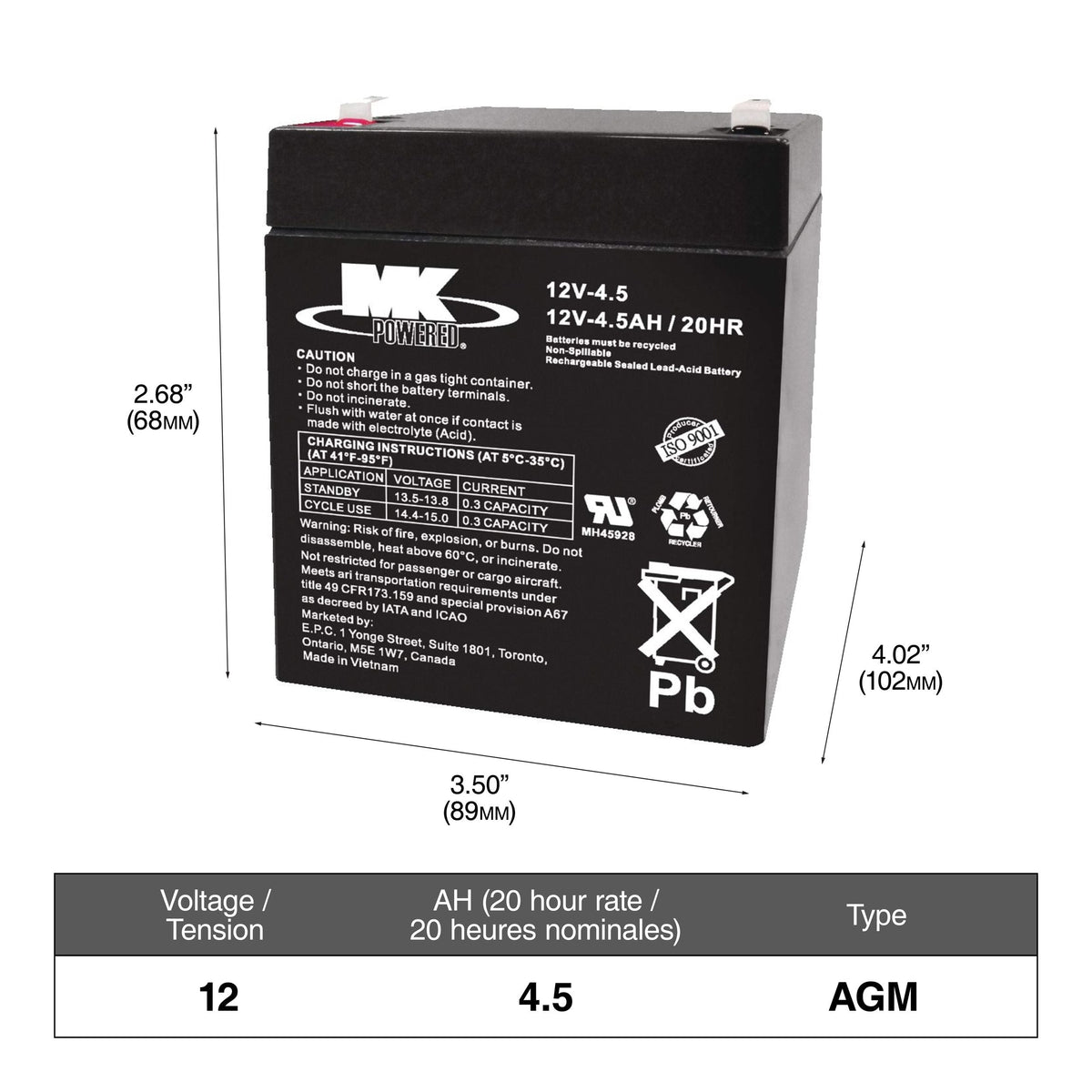NAUTILUS EXTREME AGM Group Size 27 Battery
