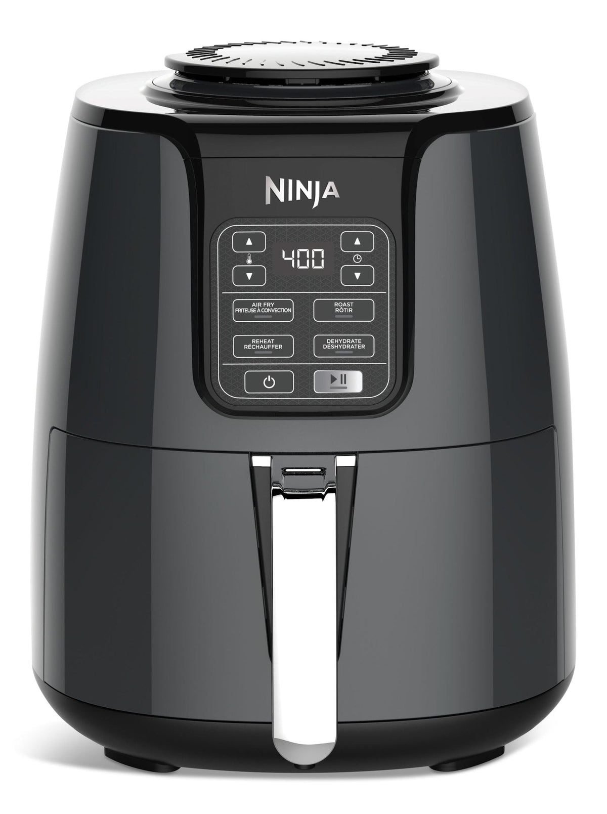 Single Basket Non-Stick Air Fryer, 5 Functions, 4-qt