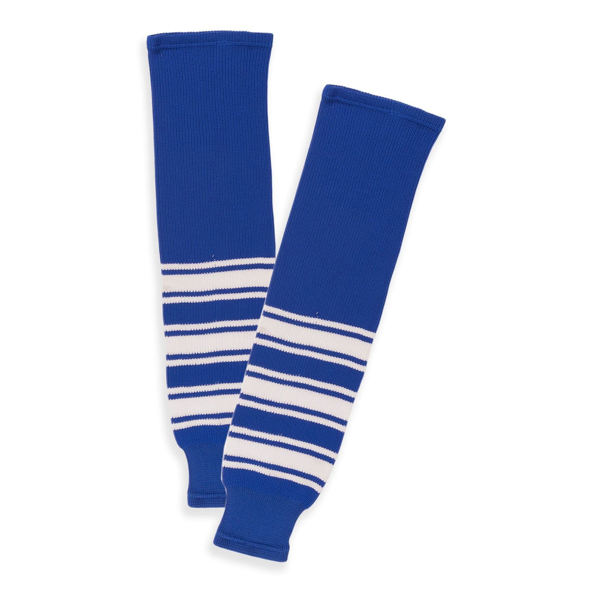 Knit Hockey Socks, Blue/White, Assorted Sizes