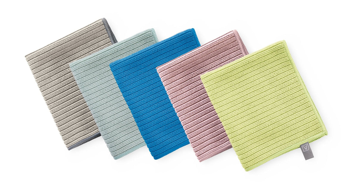 All-Purpose Machine Washable Microfibre Cloths, Various Colours, 20-pk