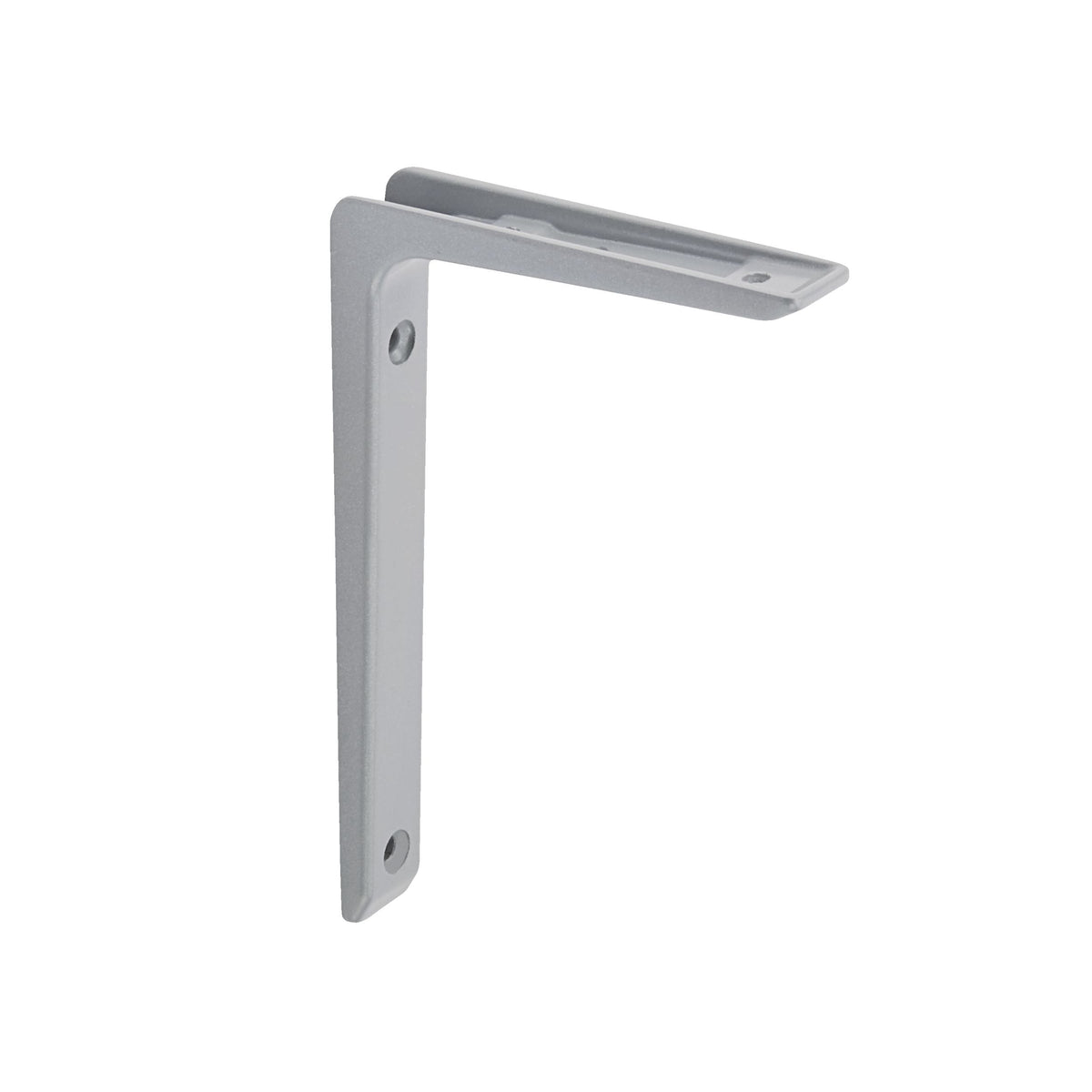 Medium-Duty Shelf Bracket, Grey, 8 x 10-in