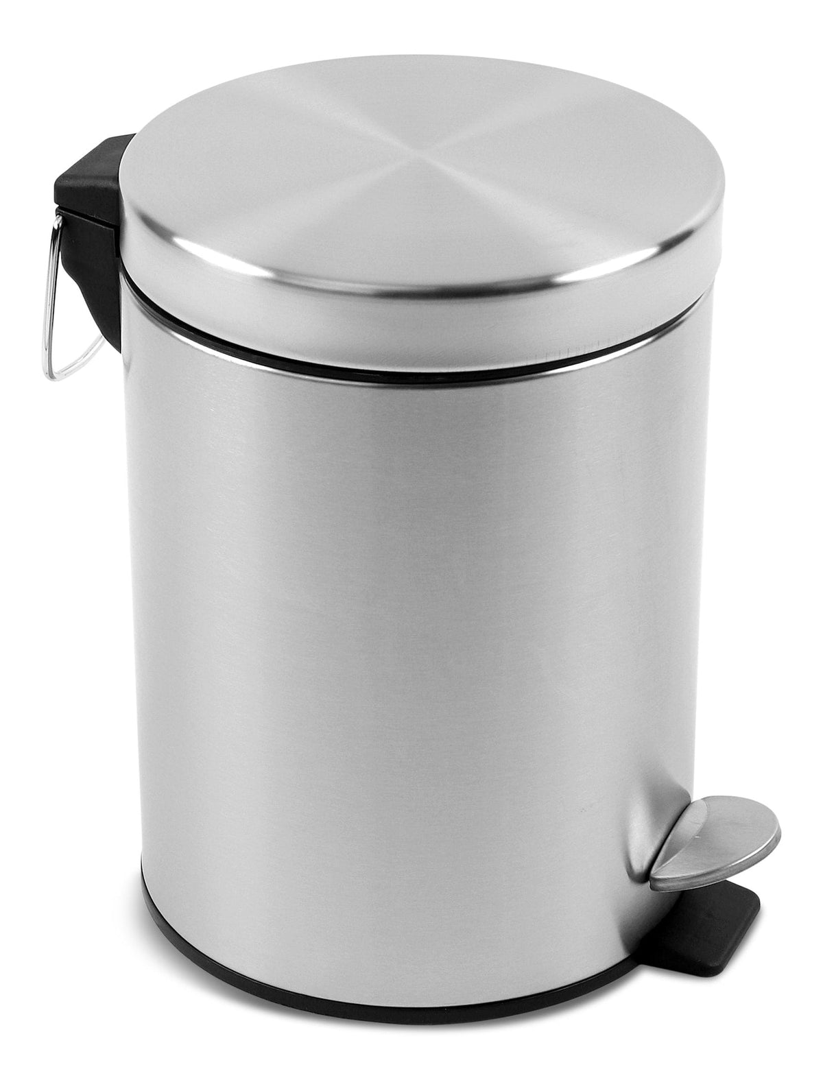 Mini Stainless Steel Circular Step Garbage Can, 5-L