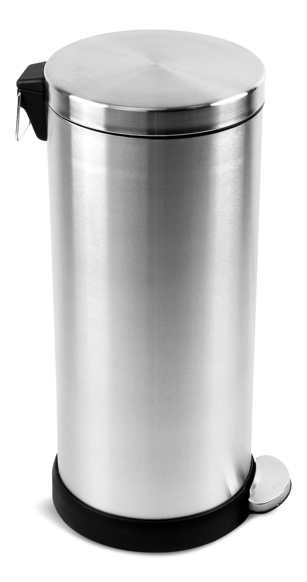 Stainless Steel Circular Step Garbage Can, 30-L