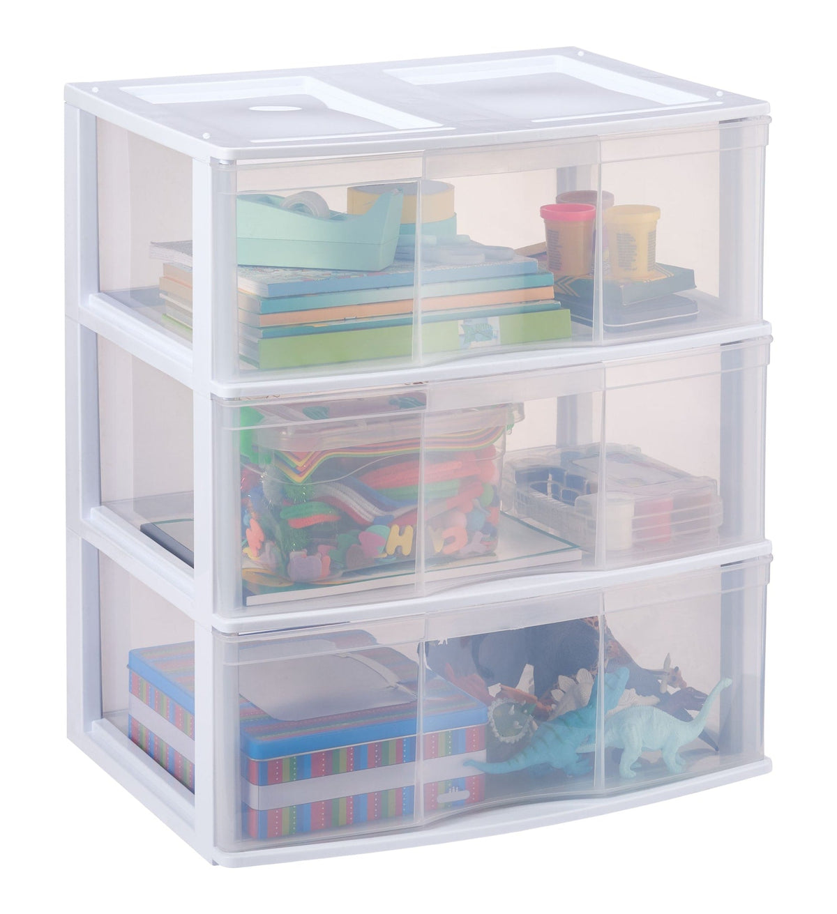 Wide 3-Drawer Tower