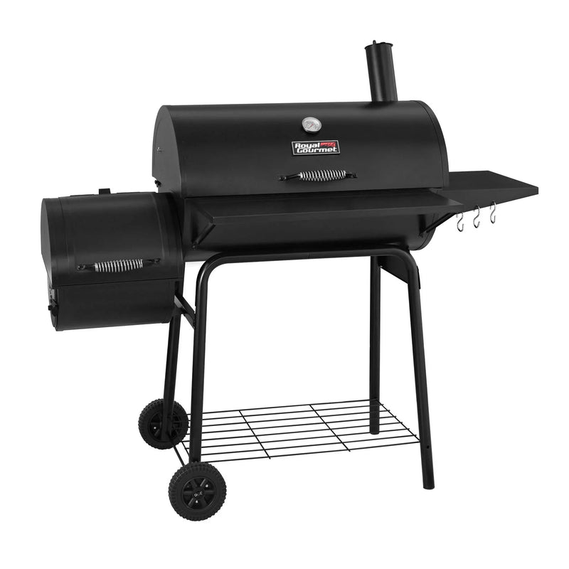 Gourmet 30" BBQ Charcoal Grill and Offset Smoker S6098
