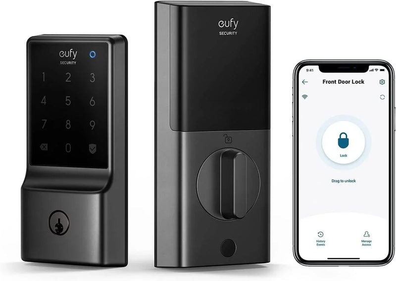 eufy Security Smart Lock C210, 5-in-1 Keyless Entry Door Lock, Built-in WiFi Deadbolt K3090