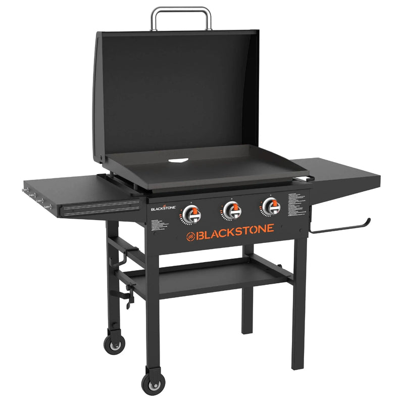 3-Burner 28" XL Griddle with Hood in Black H8982