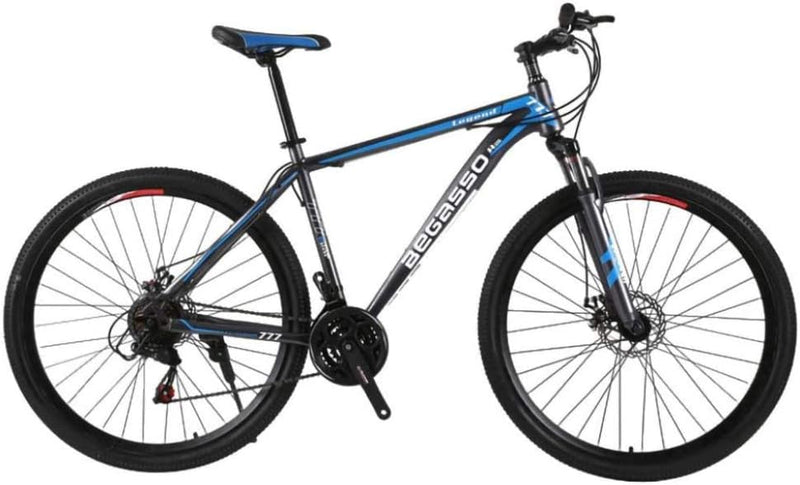 21-Speed Men's Mountain Bike Double Disc Brake 29 Inches All-Terrain City Bikes Adults Only Outdoor Cycling Hard Tail Front Suspension,C B4234