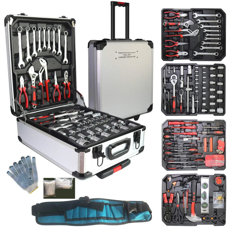 799pcs Aluminum Trolley Household Fathers W8489