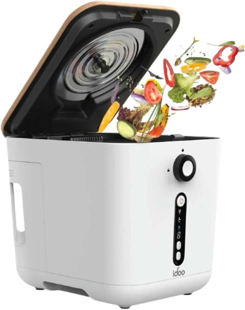 Upgrade version of the electric composting machine for the kitchen, 3-liter intelligent desktop composting machine, indoor without odor, equipped with detachable activated carbon filter, automatic food recycling composting machine P5479