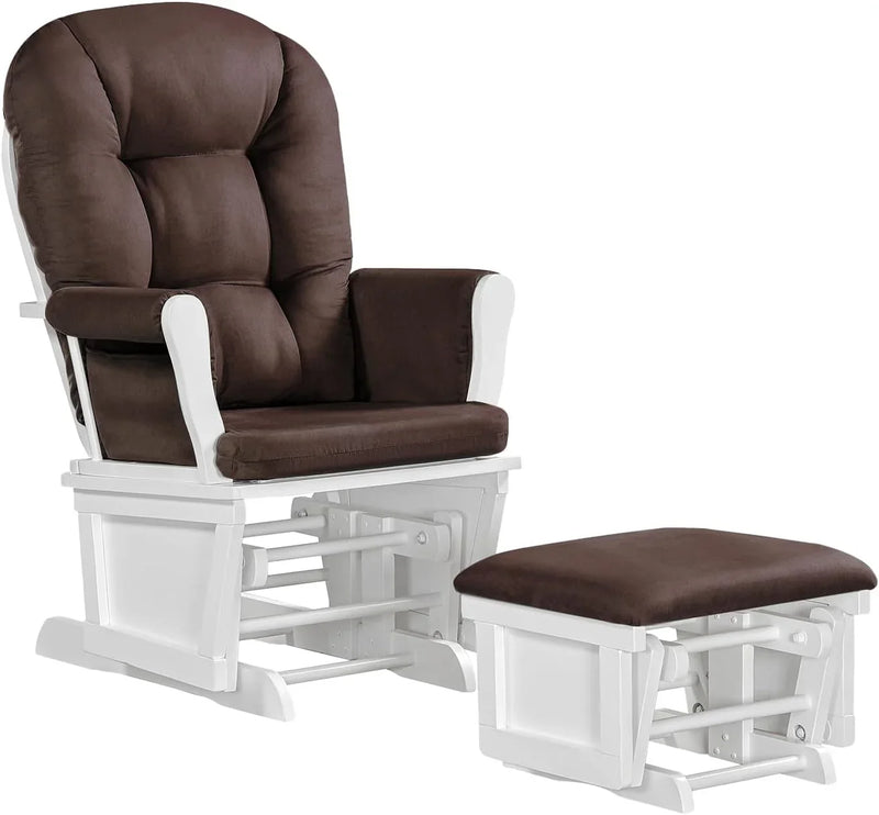 Lennox Furniture Glider Rocker Combo Espresso Beige O8555