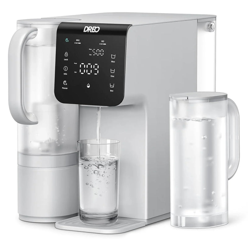 Filter desktop product, 7-stage reverse osmosis water filtration system, no installation required, reduces total dissolved solids content, suitable for water filtration bottles for households and kitchens, with a 3:1 ratio of pure water to U5148