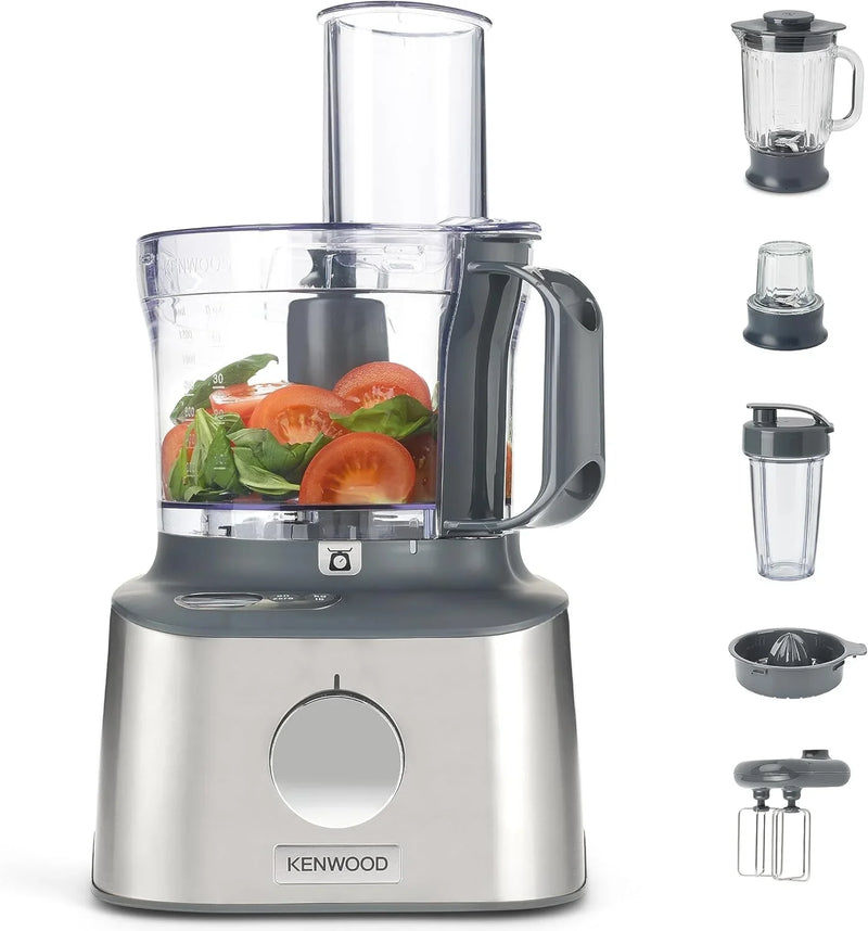 Multifunctional compact food processor, with built-in scale, equipped with 11 accessories, designed small yet powerful. C7059
