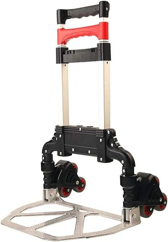 Hand Cart-Home Small Trailer Luggage Cart Folding Trolley Car Outdoor Goods Shopping Trolley Cart Truck A6968