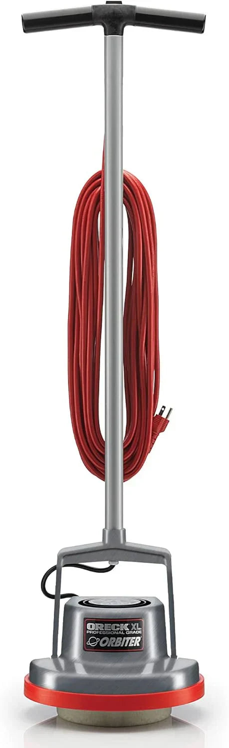 Commercial Orbiter Hard Floor Cleaner Machine, Multi-Purpose Floor Cleaning, Random Orbital Drive, Wide Cleaning Path, 50-Foot Long Cord, ORB550MC, Gray/Red-Oreck H9011