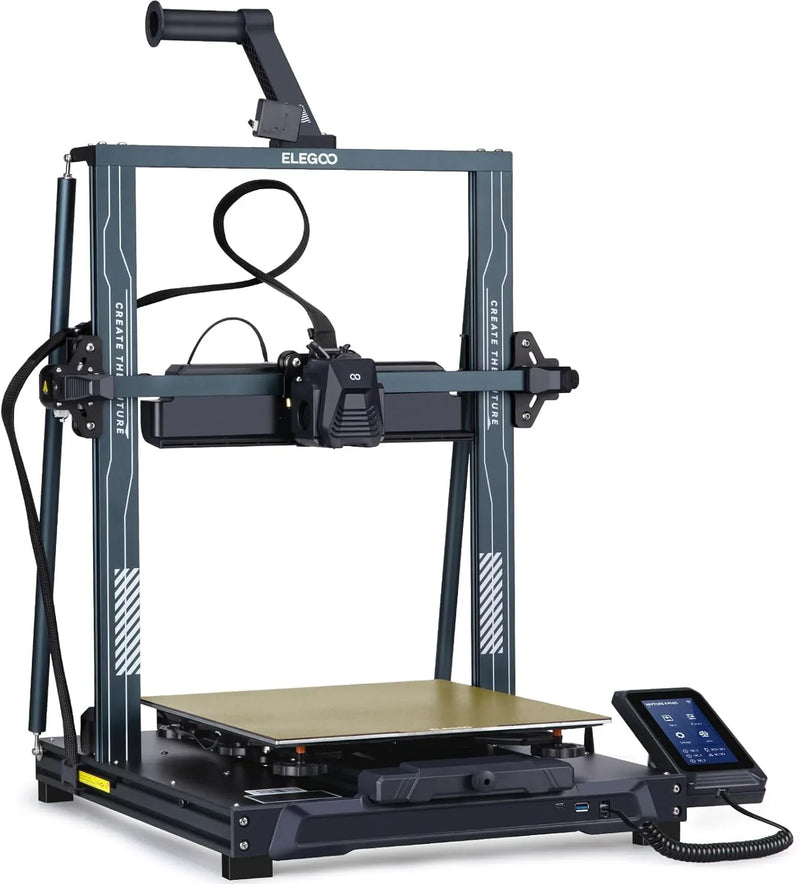 Printer with Auto Bed Leveling, Dual-Gear Direct Extruder, Dual Lead Screw Drive, Removable Capacitive Screen, 8.85x8.85x11in Large Printing Size K3502