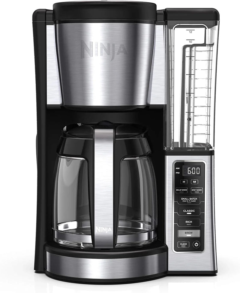 Programmable coffee machine, featuring two brewing modes, adjustable pre-heating plate and delayed brewing function Y1072