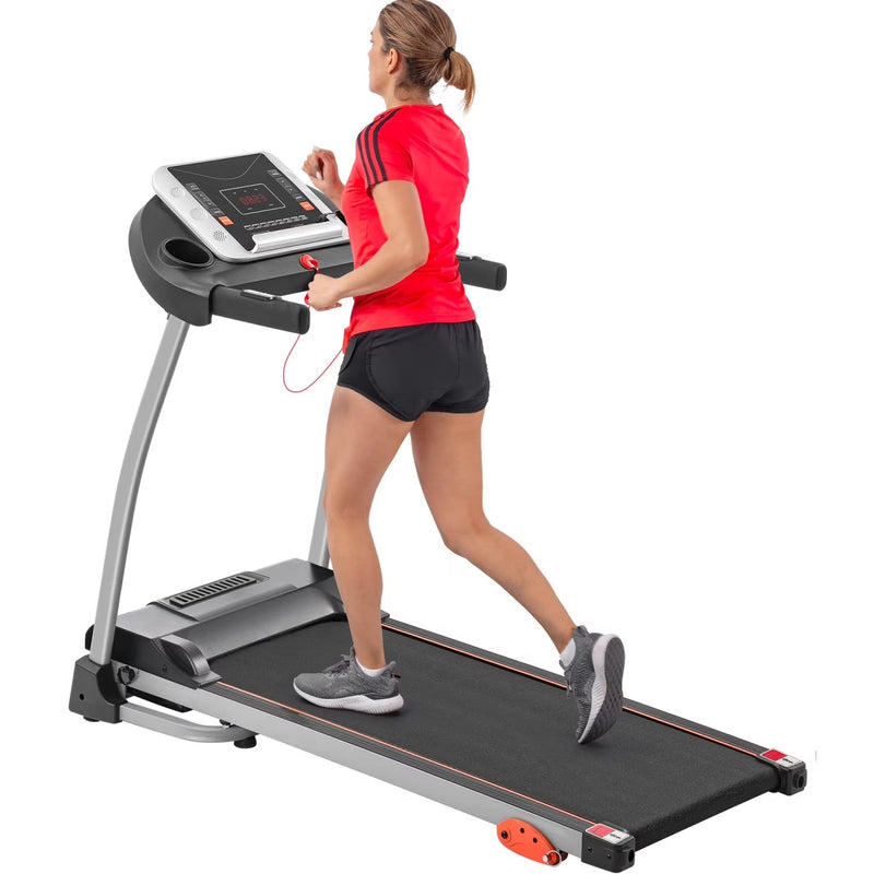 Ambifirner Easy Folding Treadmill with Adjustable Incline, Wide Running Deck, Foldable Design, Digital Monitor Mini Treadmill for Home Office C9107