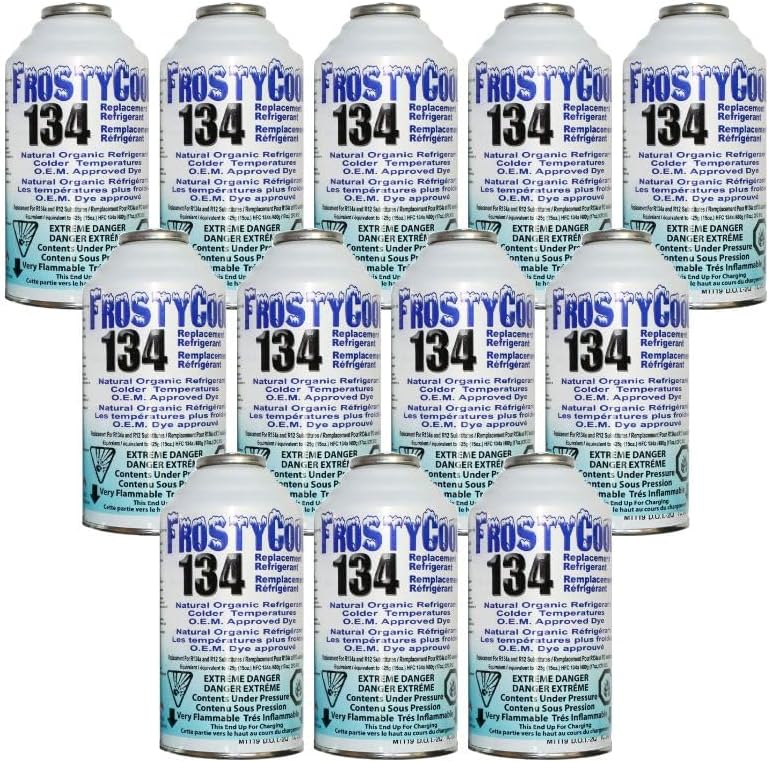 134 AC Replacement Refrigerant for R134a with R134 R12 AC Refrigerant 6oz. (Pack of 12) H2906