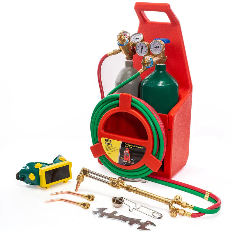 Welding & Cutting Torch Oxygen Acetylene Regulator Set F5467