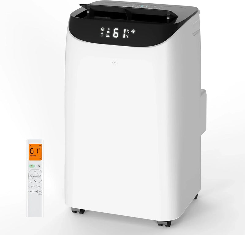 Portable Air Conditioner Cools Up to 700 Sq.Ft, 3-IN-1 Energy Efficient Portable AC Unit with Remote Control & Installation Kits for Large Room, Campervan, Office, Temporary Space P6834