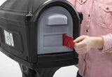 Classic Black Plastic Mailbox