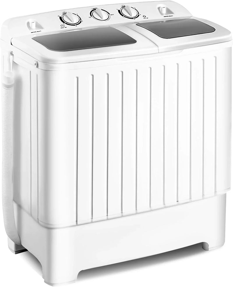 Portable mini compact two-cylinder washing machine (17.6 pounds) - Spanish model, rotary type, blue white Z9297