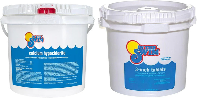 Pool Shock 68% Cal-Hypo Granular Sanitizer for Crystal Clear Water Defends Against Bacteria, Algae, and Microorganisms J1026