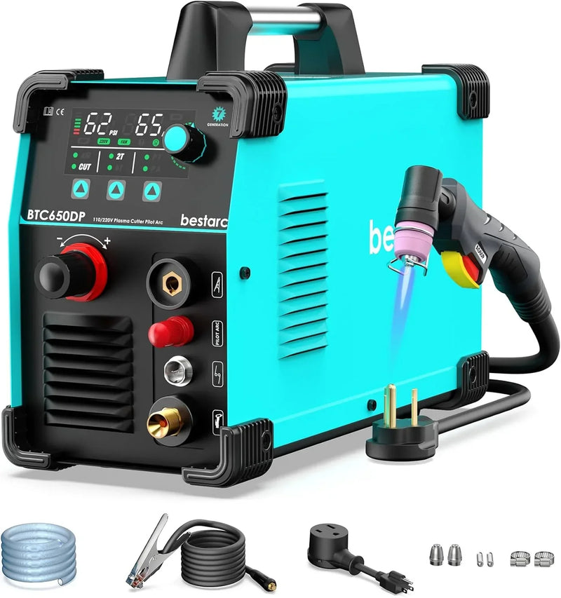 BTC500DP 7th Gen 50A Plasma Cutter, Dual Voltage 110/220V, Digital Display X2386
