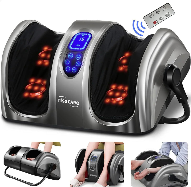 Therapeutic foot massager with heat therapy: Suitable for nerve disorders, plantar fasciitis and pain relief. This FSA/HSA compliant foot massager is suitable for home/office use to massage the feet/legs/shins/ankles. It is suitable for F7542