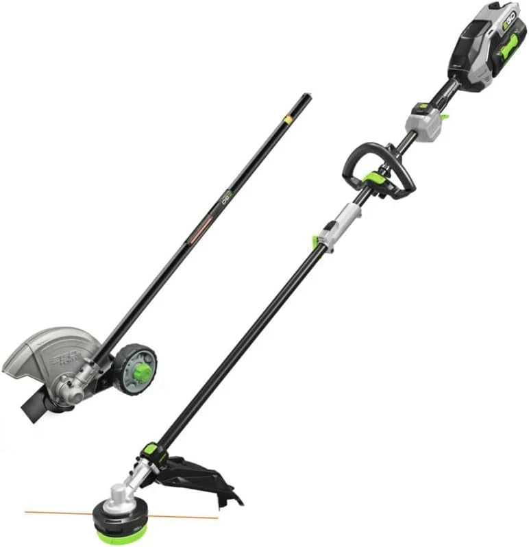 Multi-Head Combo Kit 16-Inch 56-Volt Carbon Fiber String Trimmer with POWERLOAD & 8-Inch Carbon Fiber Edger Attachment & 56-Volt Power Head, 4.0Ah Battery and 320W Charger Included Y0739