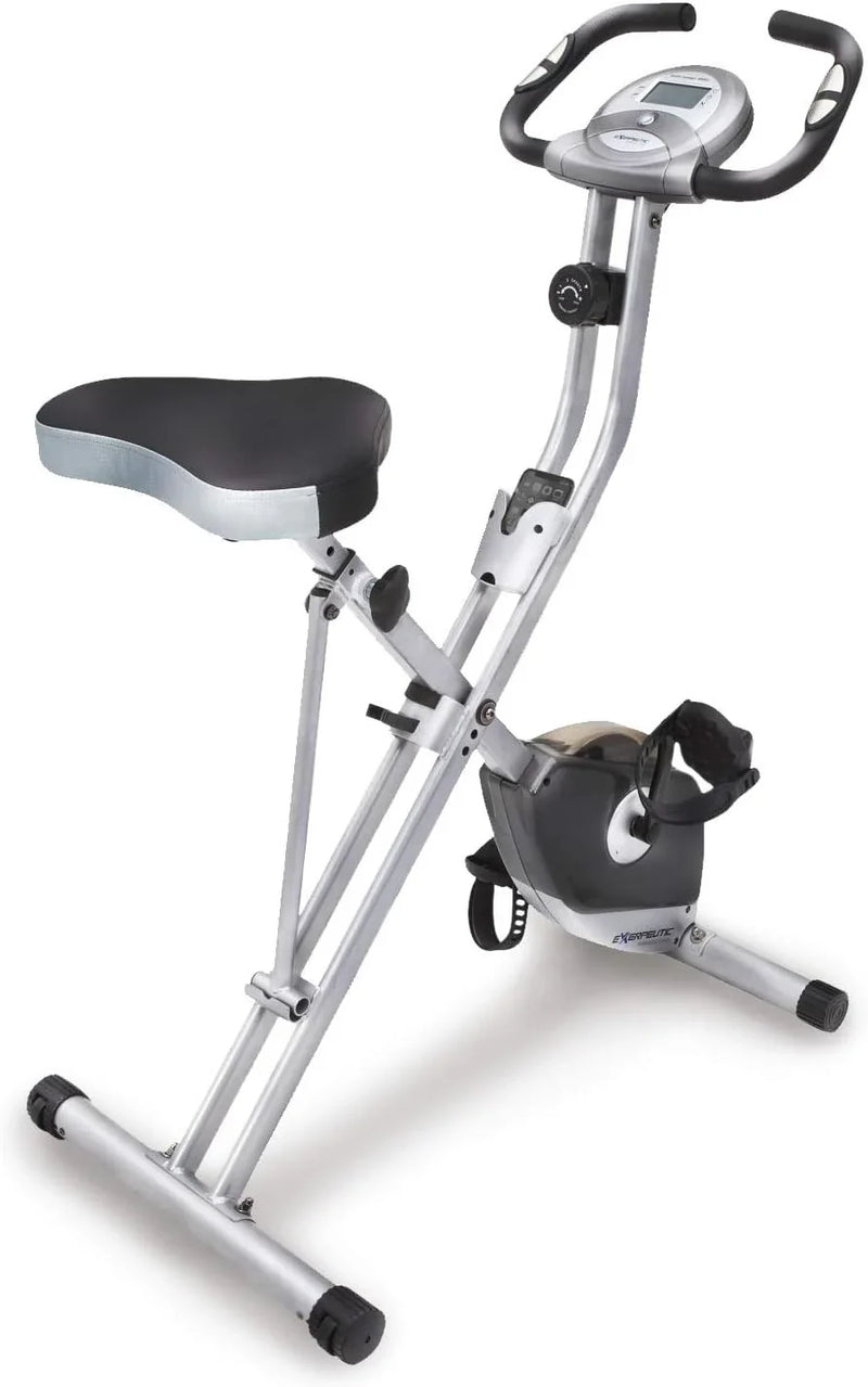Compact folding exercise bike, 8 different intensity level fixed bikes, featuring Wireless tracking function and option for tablet stand. B6239