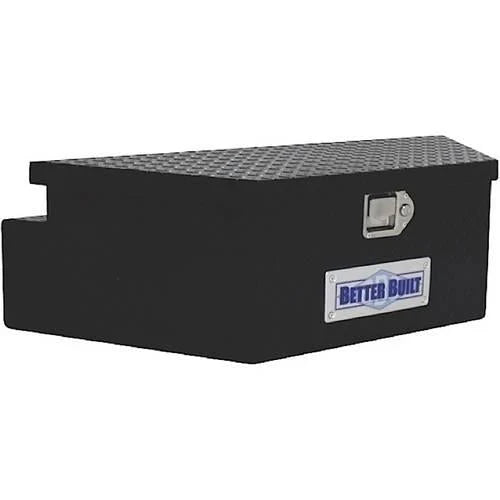 BETTER BUILT 66212321 UTILITY TRAILER TONGUE TOOL BOX, BLACK, WIDE, V SHAPED 39INX16.5INX12IN J7516