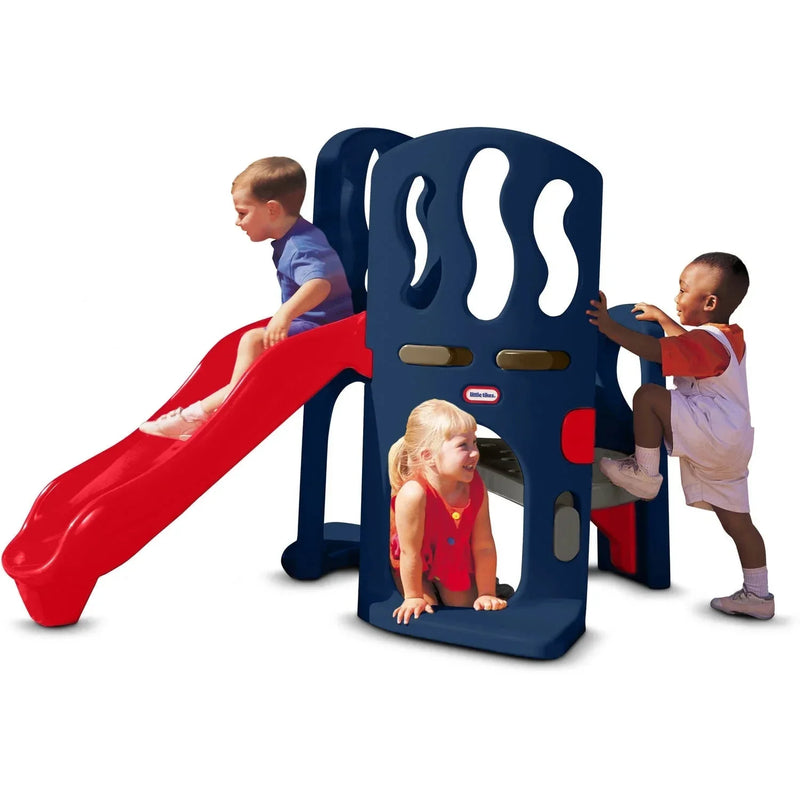 Hide & Slide Climber, Blue & Red - Climbing Toy and Slide for Kids Ages 2 to 6 E8666