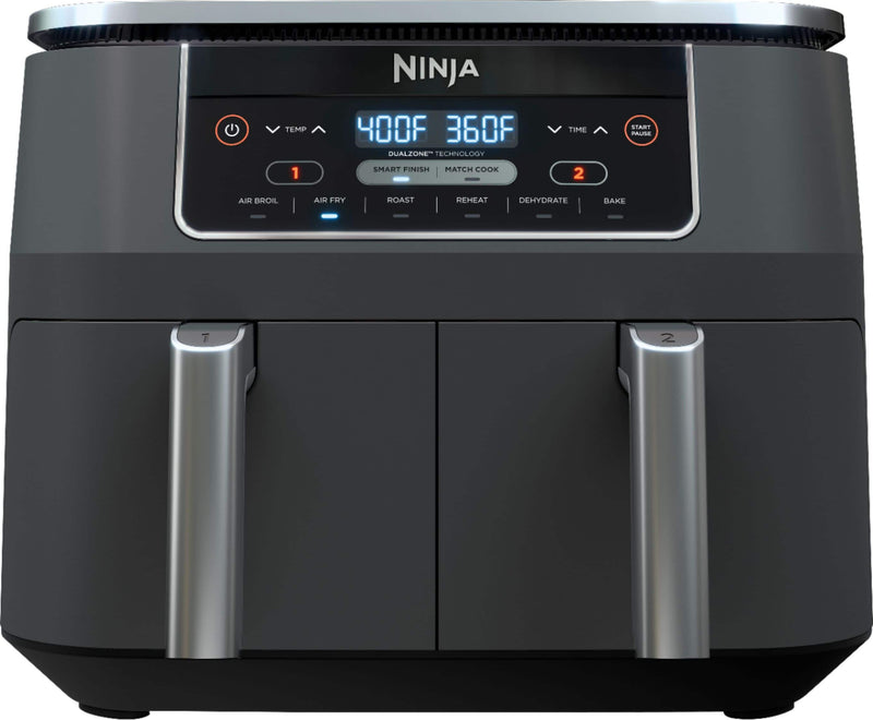 DualZone 6-in-1 8-Qt Air Fryer – Black E2930