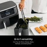 DualZone 6-in-1 8-Qt Air Fryer – Black