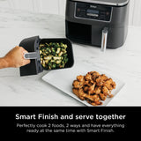 DualZone 6-in-1 8-Qt Air Fryer – Black