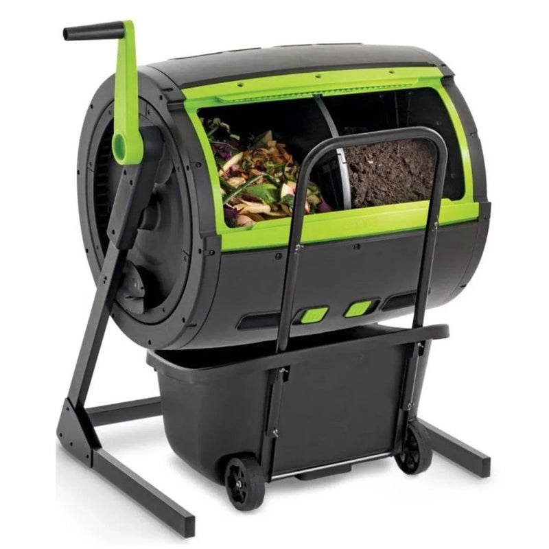 65-Gallon Compost Tumbler And Cart Combo U5587
