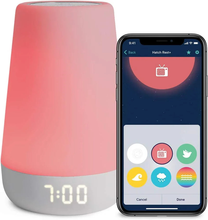 Night light, enhanced wake-up reminder audio monitor, white noise soothing device, infant sleep training device, children's alarm clock, night light R9627
