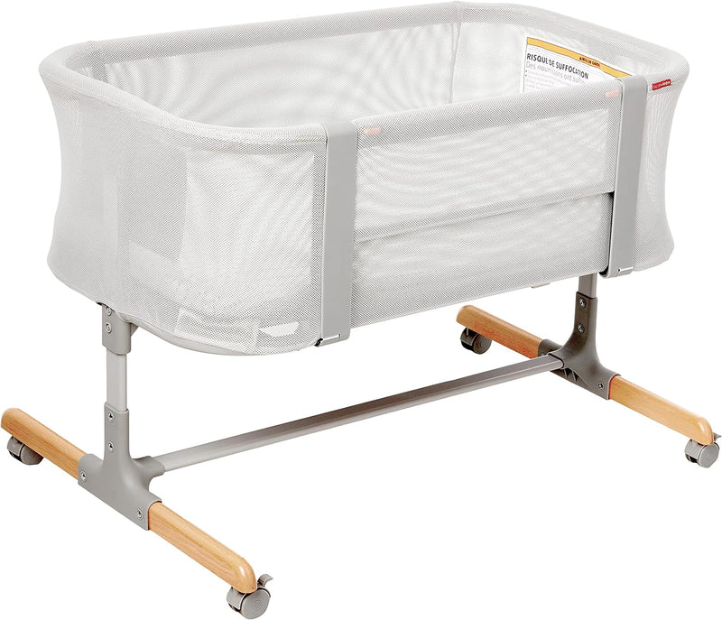 Baby Bassinet, Cozy Up 2-in-1 Bedside Sleeper & Bassinet, Grey Q6346