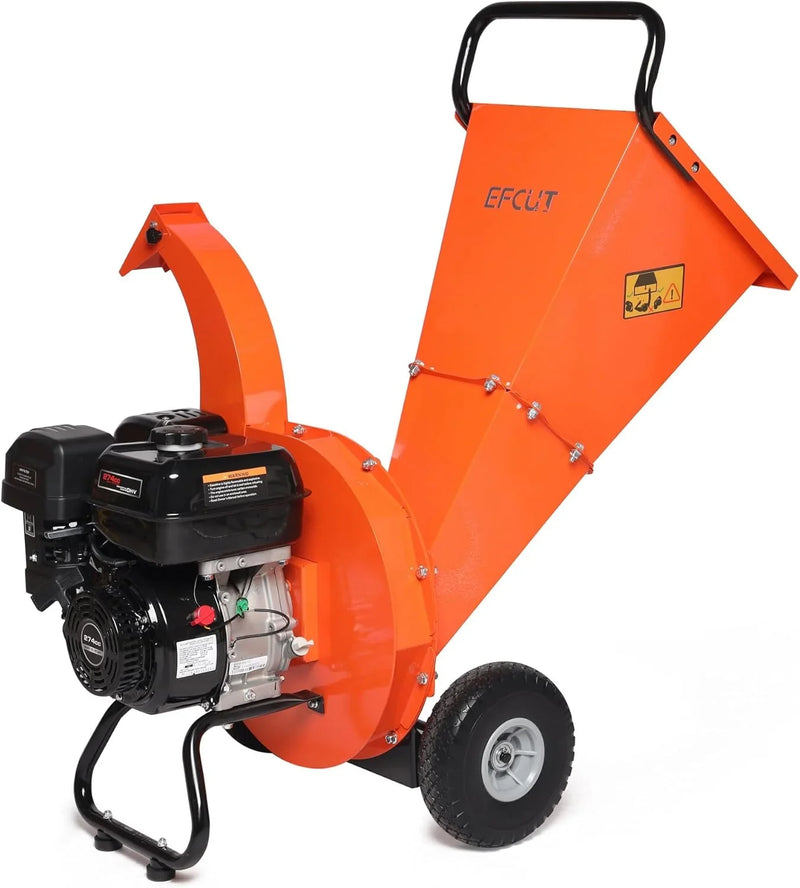 C40 Wood Chipper 4" inch Max Diameter Capacity 9 HP 274cc Gas Powered Engine Heavy Duty Shredder Mulcher J5010